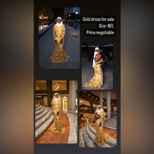 Gold dress for special occasion